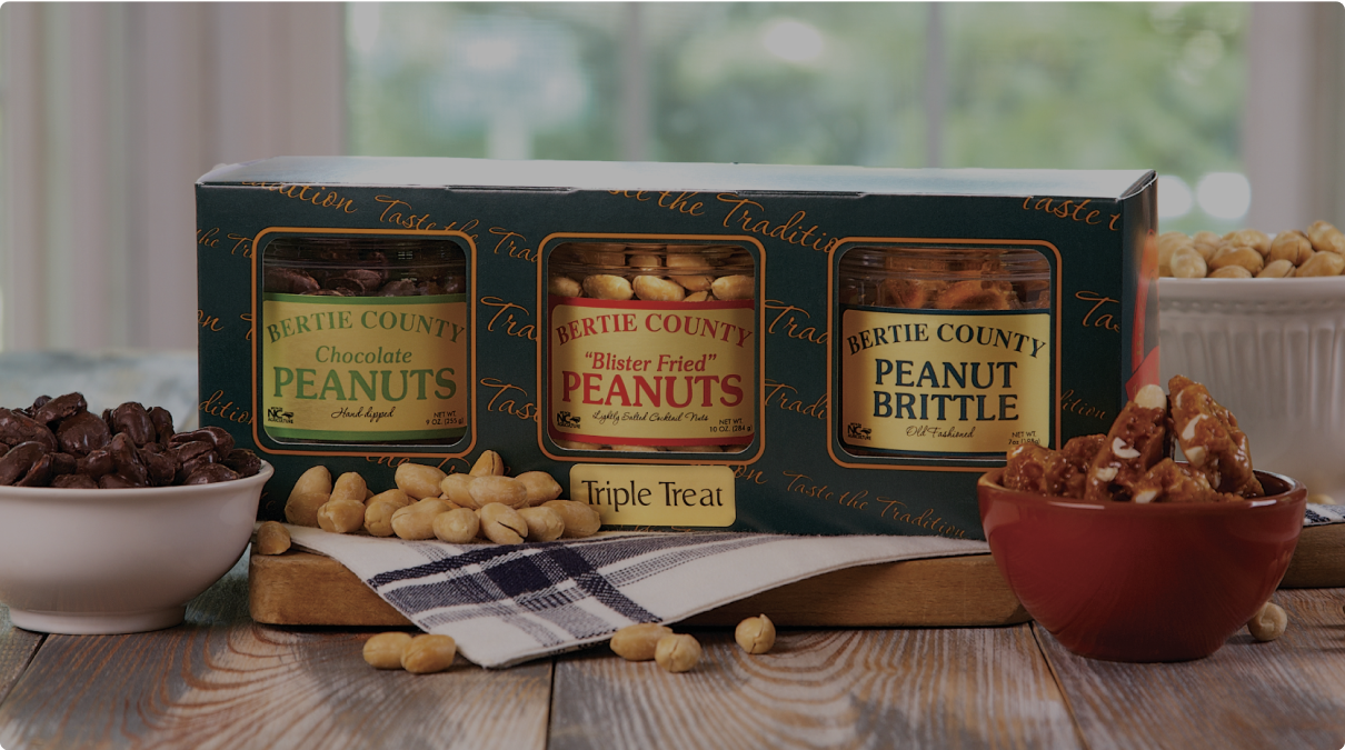 Triple treat set of 3 nuts