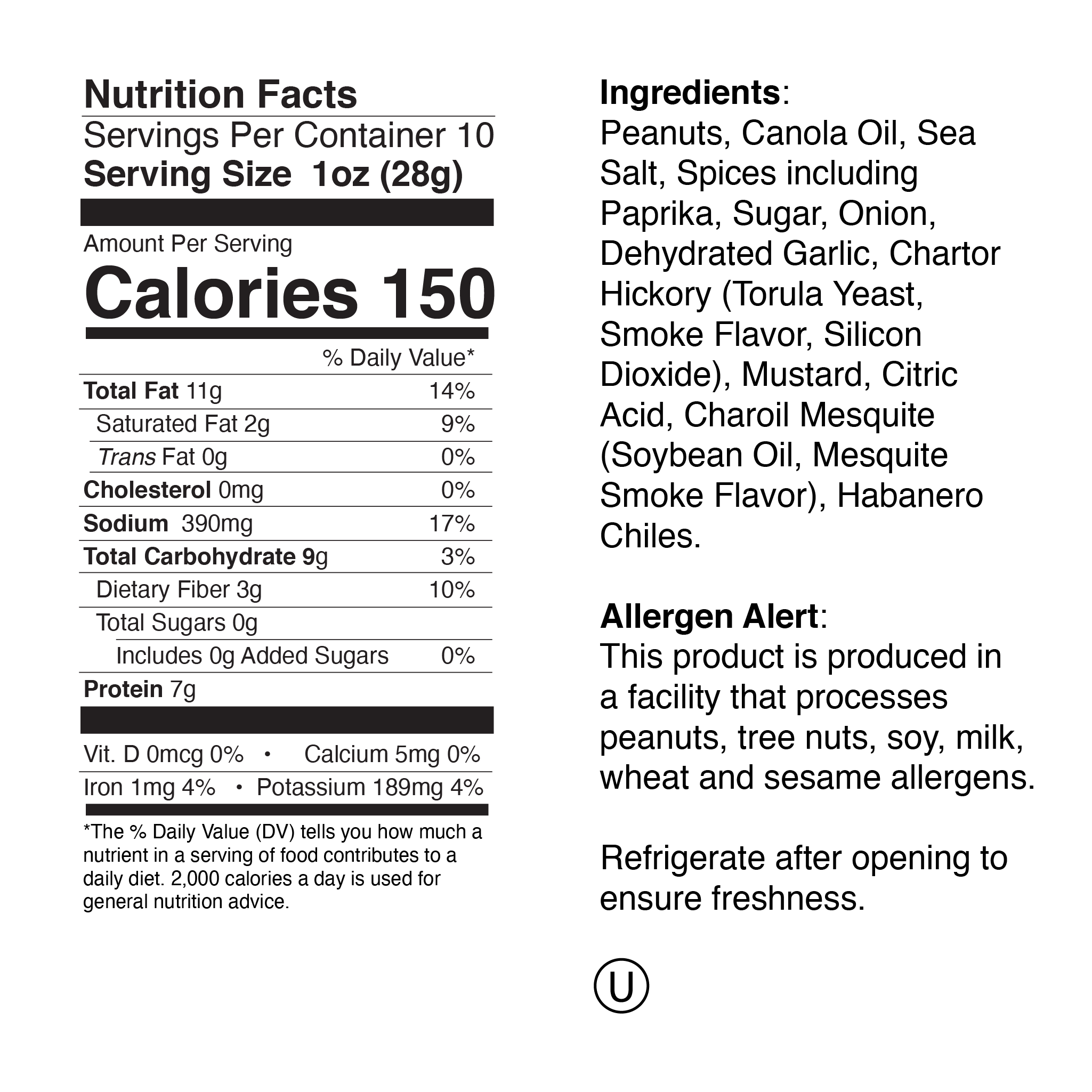 Sans Souci Labels San Souci Small Jar Nutrition Info