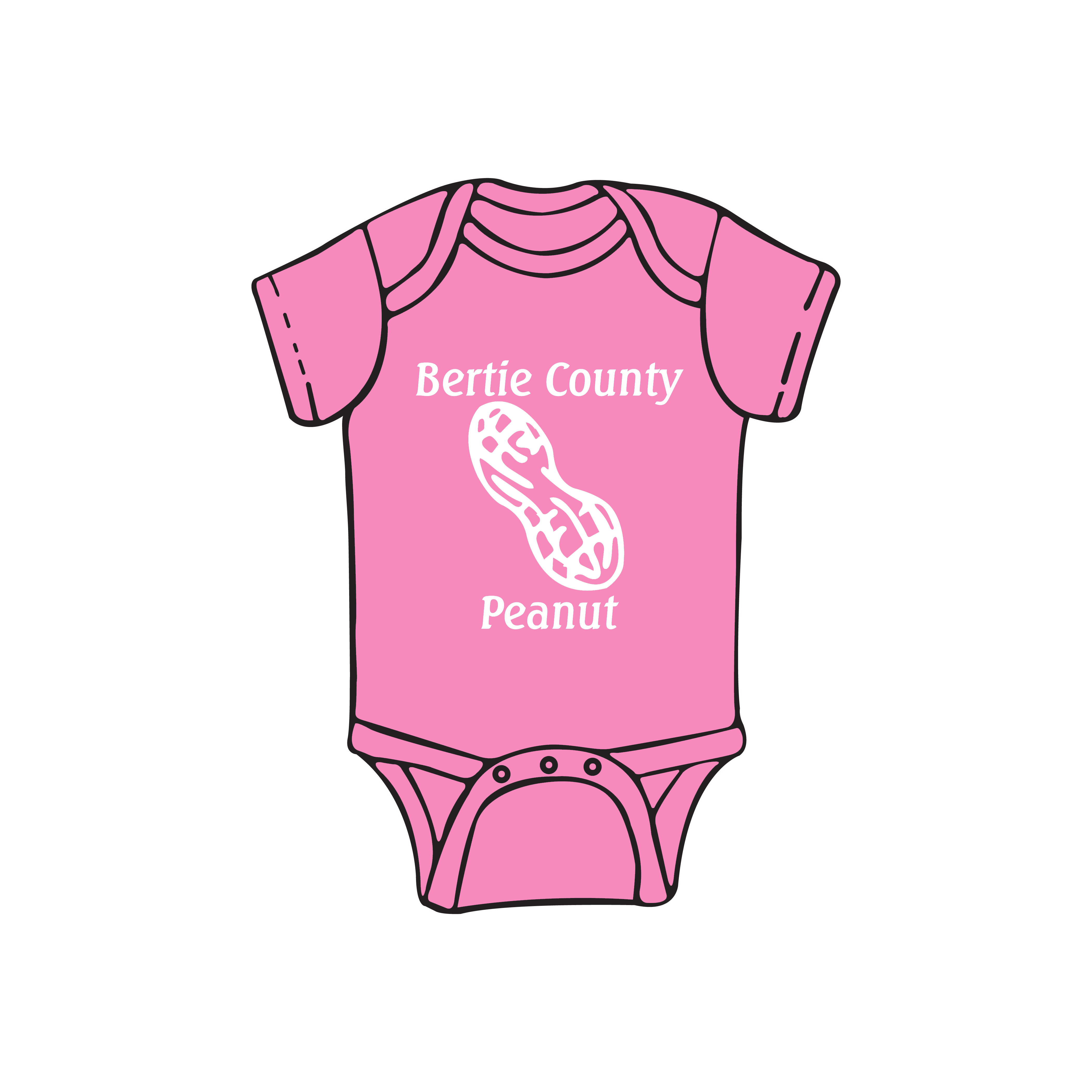 Bertie County Peanut Pink Onesie