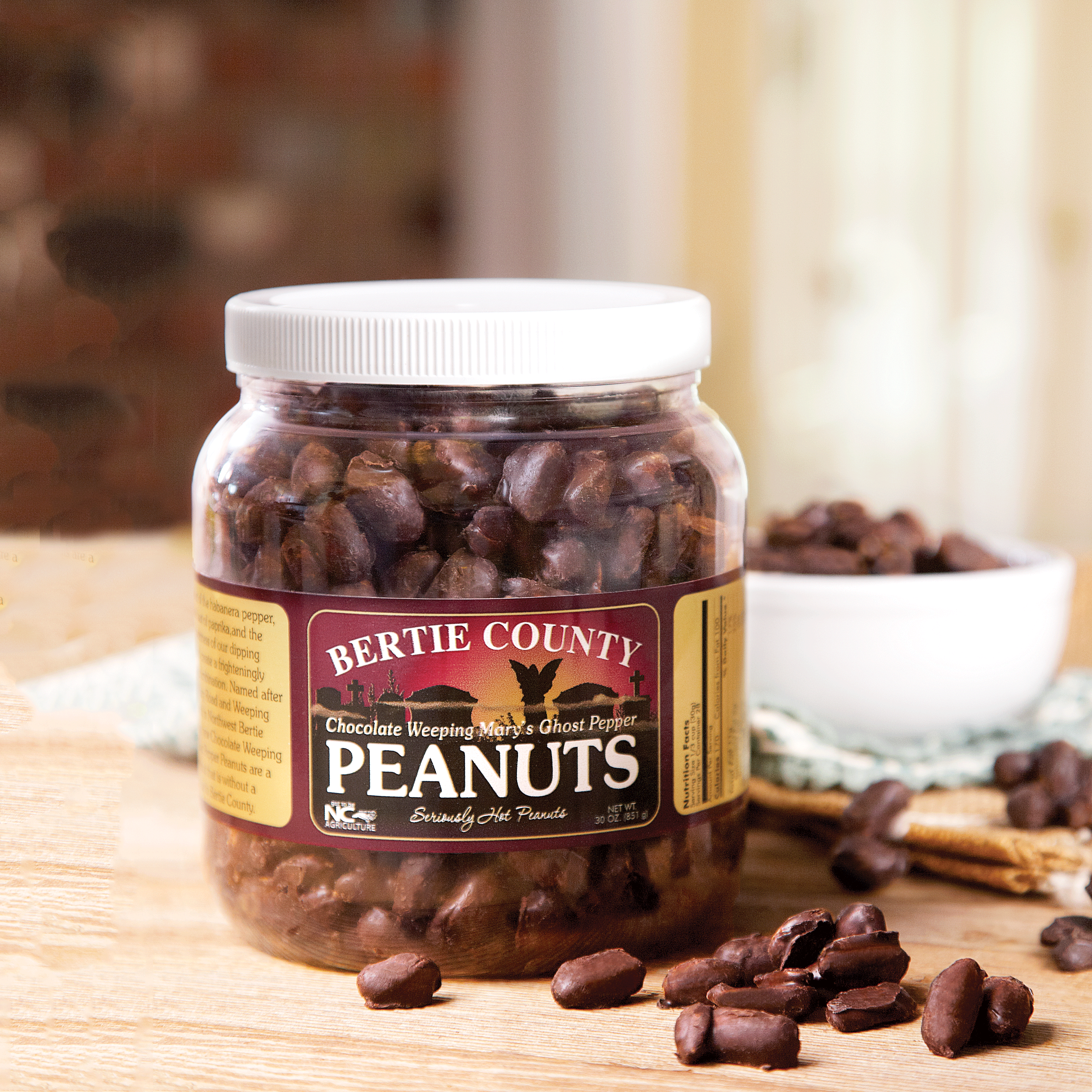 Chocolate Covered Weeping Mary's Ghost Pepper Peanuts
