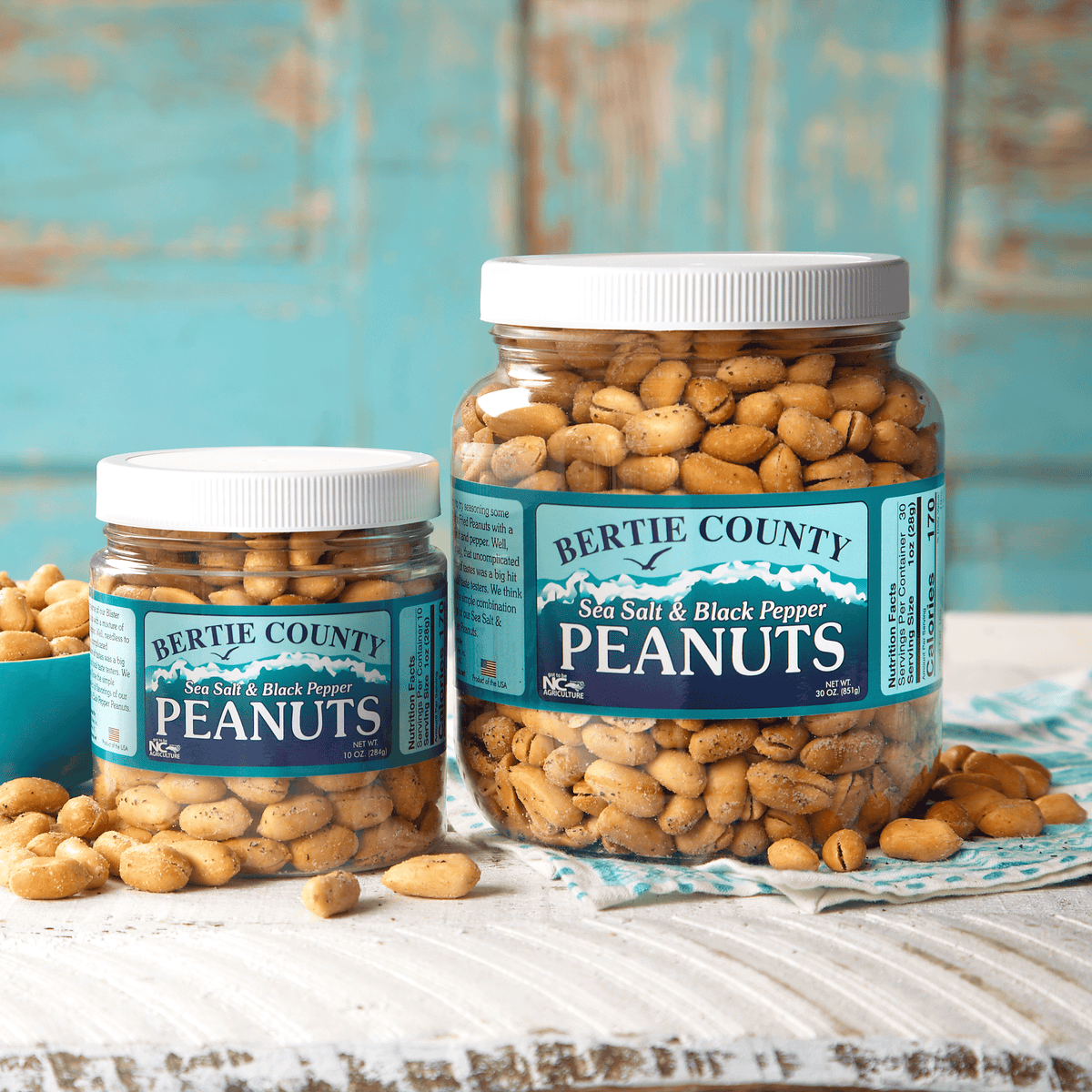 Sea Salt & Black Pepper Peanuts | Bertie County Peanuts