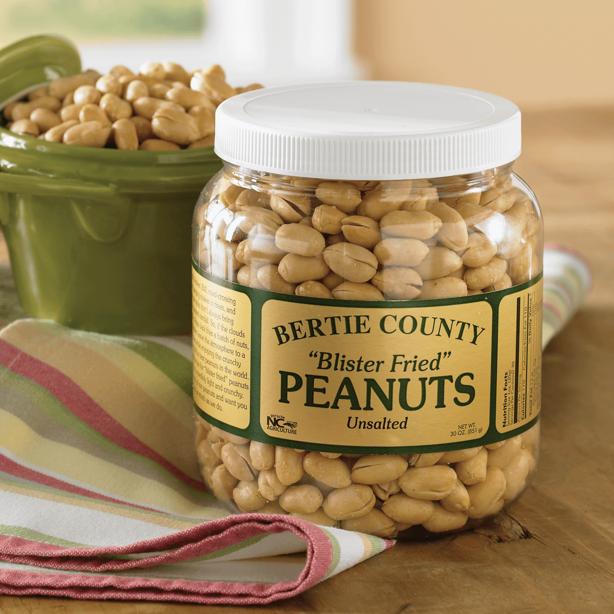 Unsalted Blister Fried Peanuts | Bertie County Peanuts