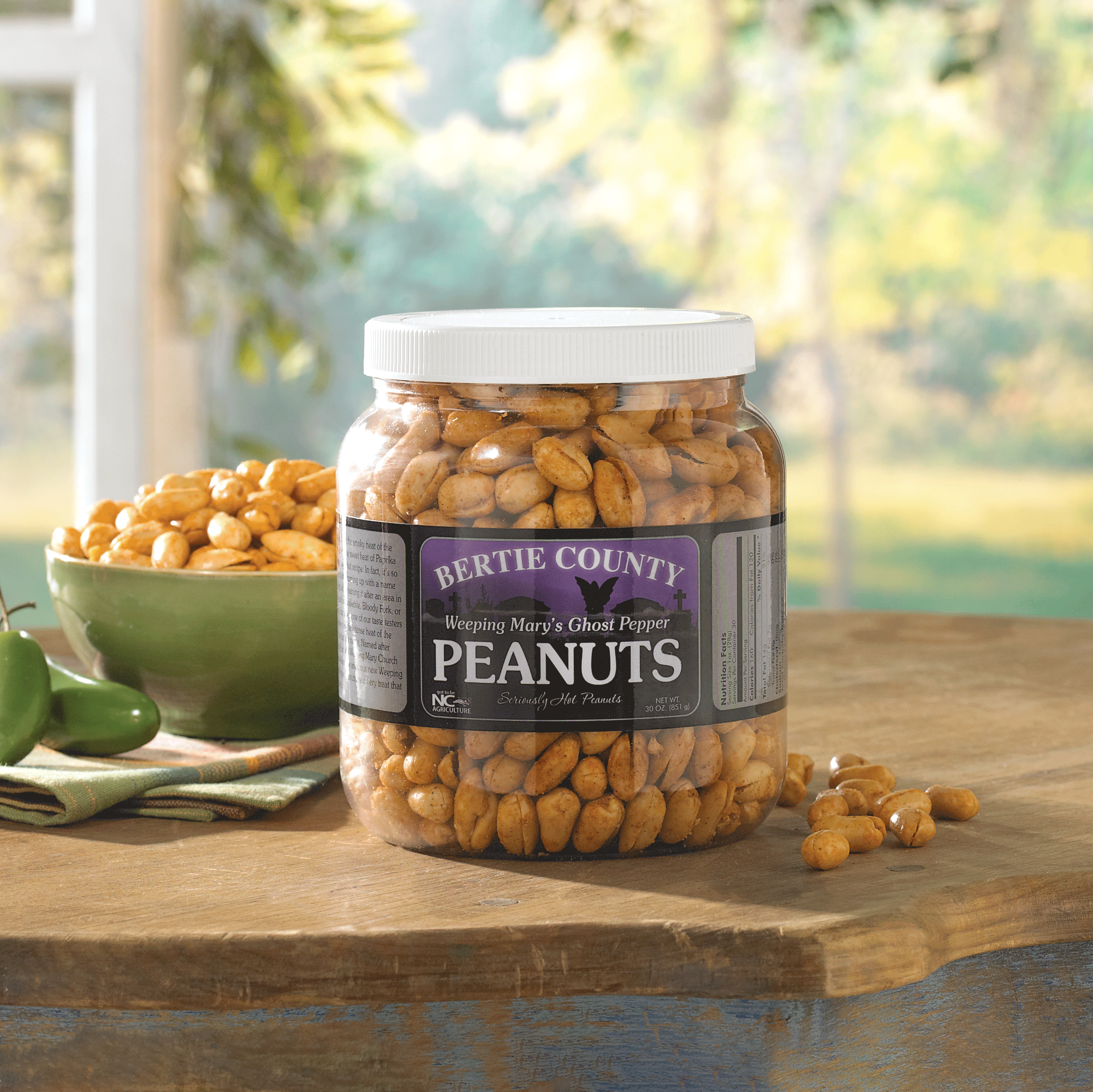 Weeping Mary's Ghost Pepper Peanuts